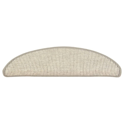 vidaXL Tapis d'escalier autocollants 15 pcs 56x17x3 cm Argenté