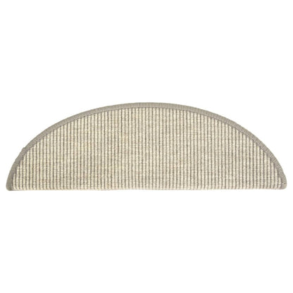 vidaXL Tapis d'escalier autocollants 15 pcs 56x17x3 cm Argenté