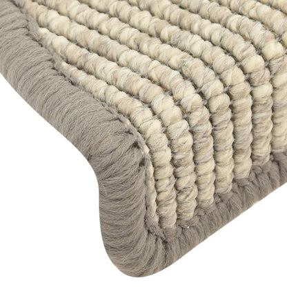 vidaXL Tapis d'escalier autocollants 15 pcs 56x17x3 cm Argenté