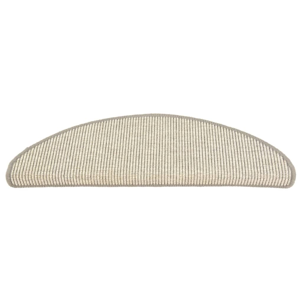 vidaXL Tapis d'escalier auto-adhésifs 15 pcs Argenté 65x21x4 cm
