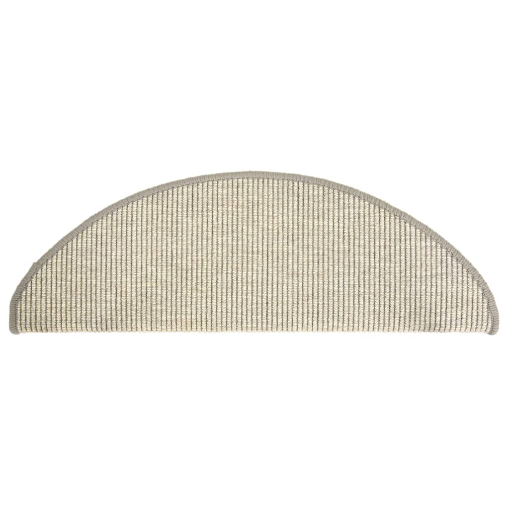 vidaXL Tapis d'escalier auto-adhésifs 15 pcs Argenté 65x21x4 cm