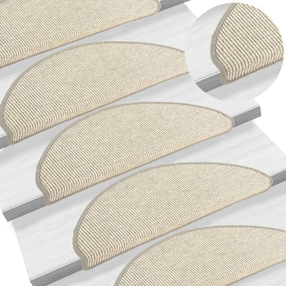 vidaXL Tapis d'escalier auto-adhésifs 15 pcs Argenté 65x21x4 cm