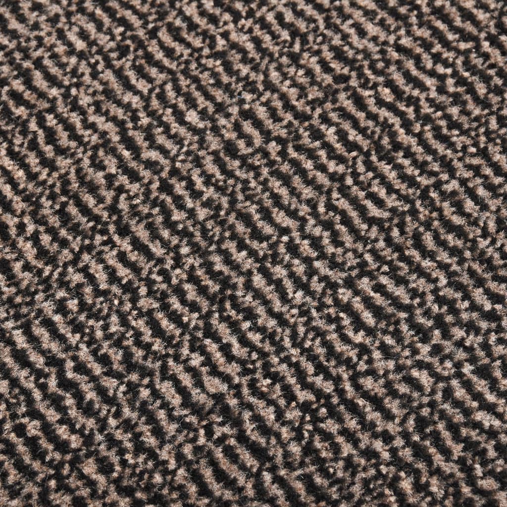 vidaXL Paillasson touffeté 60x150 cm Marron foncé