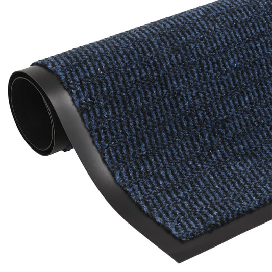 vidaXL Paillasson touffeté 60x150 cm Bleu