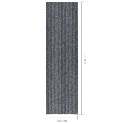 vidaXL Tapis 100x400 cm Gris