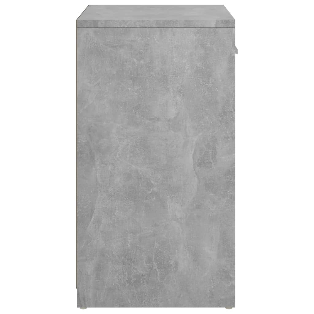 vidaXL Banc à chaussures Gris béton 94,5x31x57 cm Aggloméré