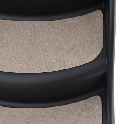 vidaXL Escalier pliable à 3 marches pour chiens Noir
