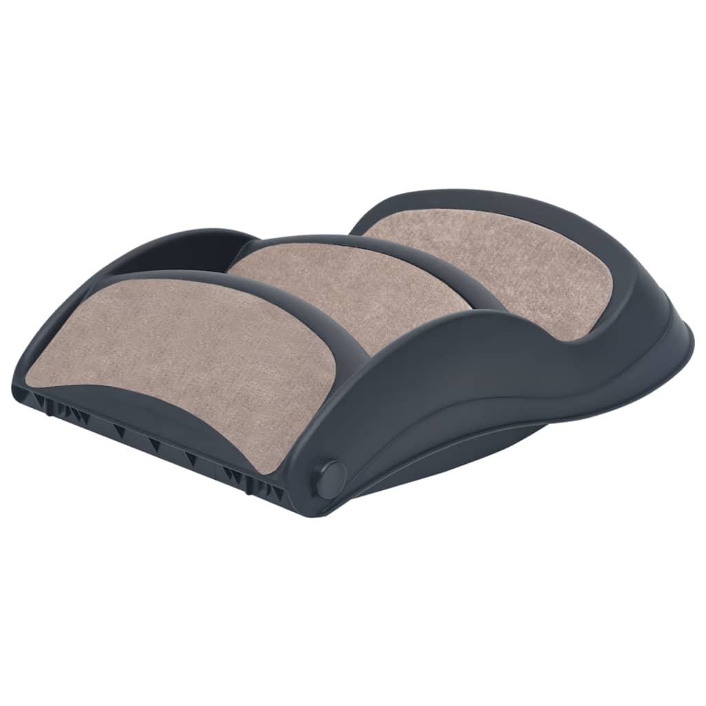 vidaXL Escalier pliable à 3 marches pour chiens Gris foncé