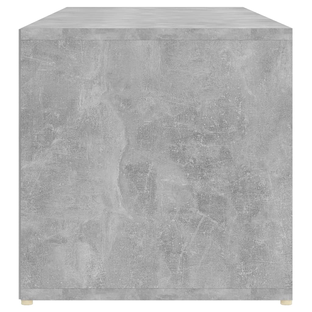 vidaXL Banc à chaussures Gris béton 105x35x35 cm Aggloméré
