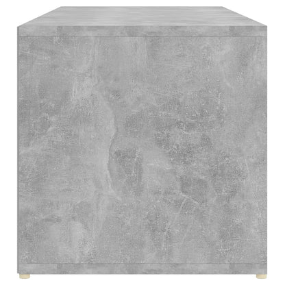 vidaXL Banc à chaussures Gris béton 105x35x35 cm Aggloméré