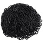 vidaXL Chaîne d'avertissement Noir 30 m Ø6 mm Plastique