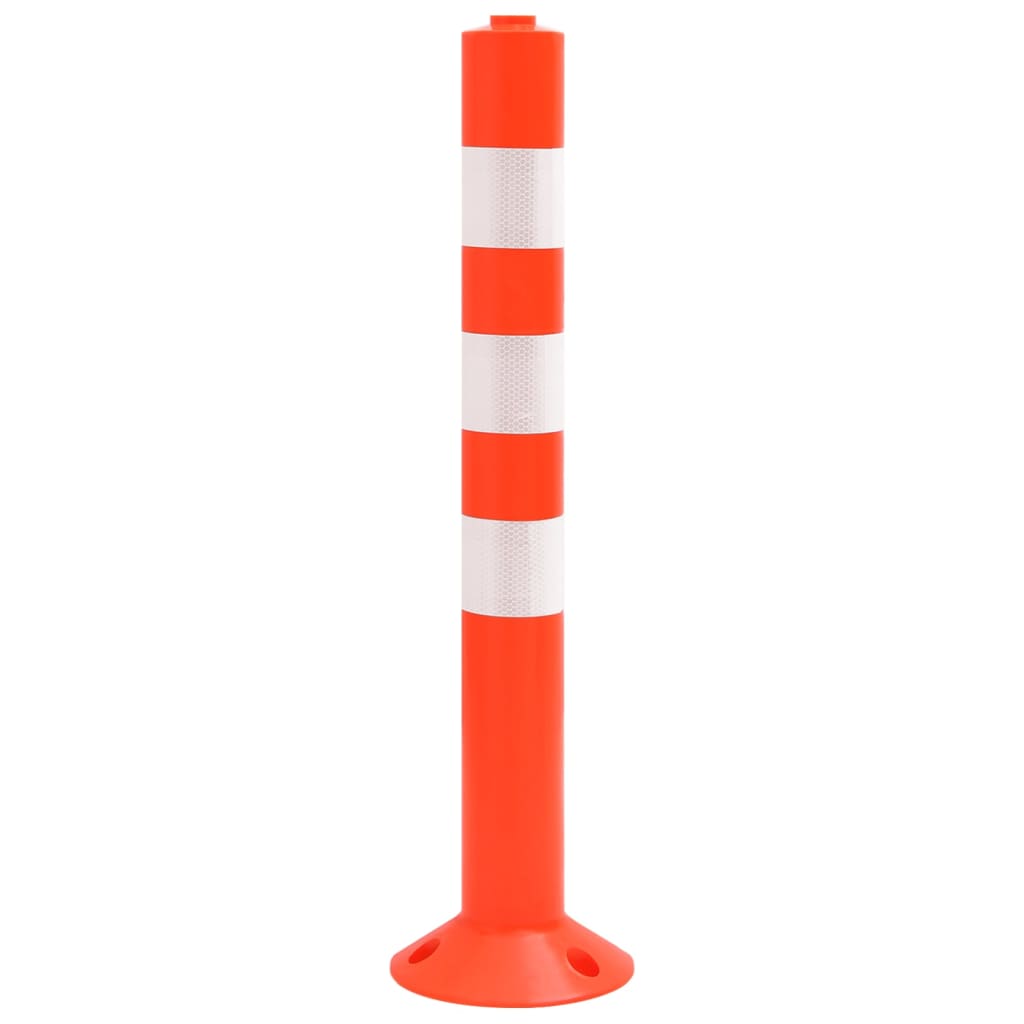 vidaXL Bornes de contrôle du trafic 10 pcs 75 cm PE