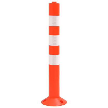 vidaXL Bornes de contrôle du trafic 10 pcs 75 cm PE