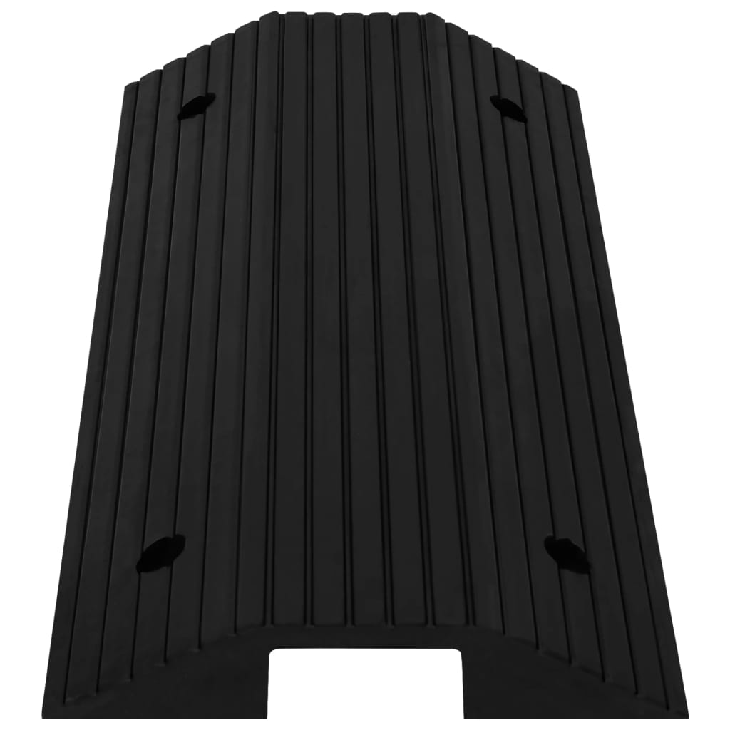 vidaXL Rampes de seuil de pont 2 pcs 80x40x8 cm Caoutchouc