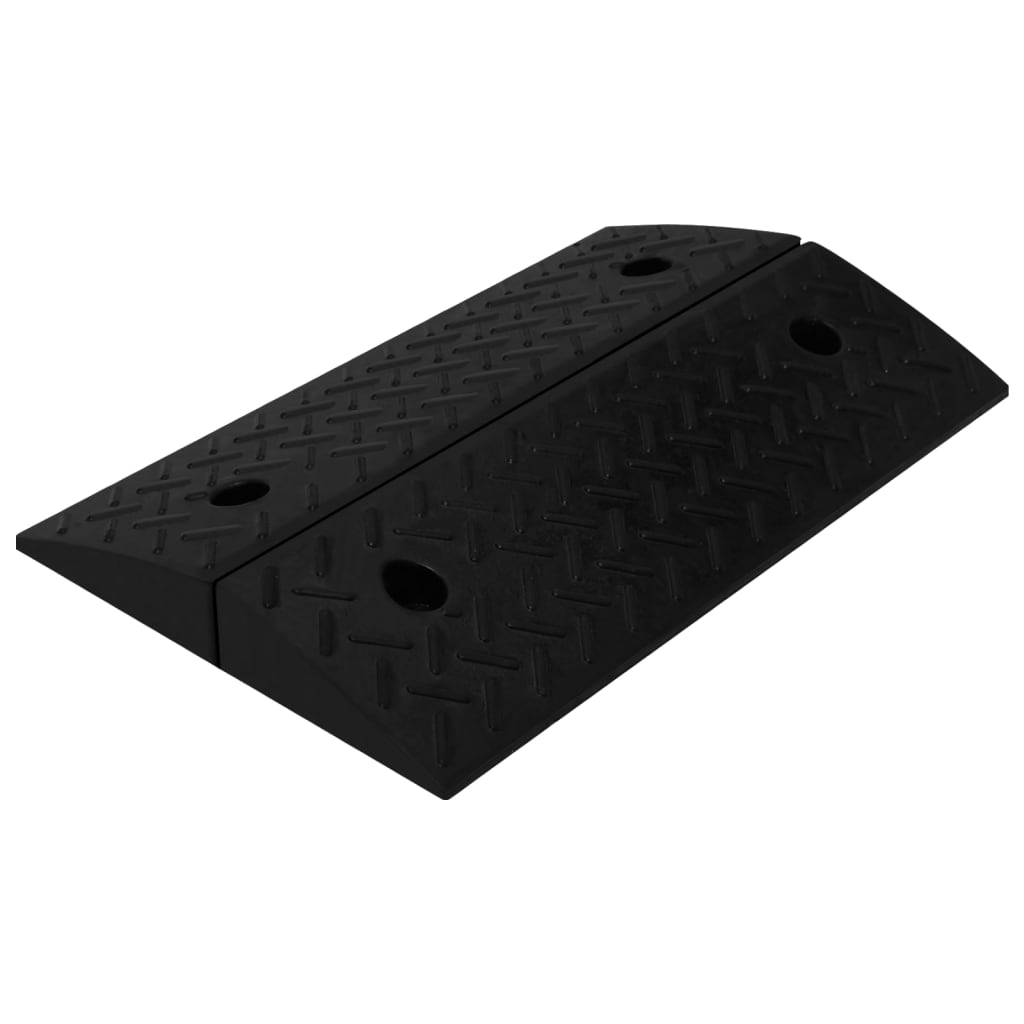 vidaXL Rampes de bordure 2 pcs 50x17,5x5 cm Caoutchouc