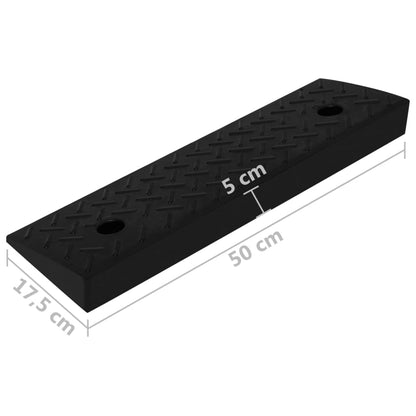 vidaXL Rampes de bordure 2 pcs 50x17,5x5 cm Caoutchouc
