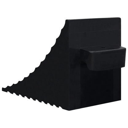 vidaXL Cales de roue 2 pcs 29x16x19 cm Caoutchouc