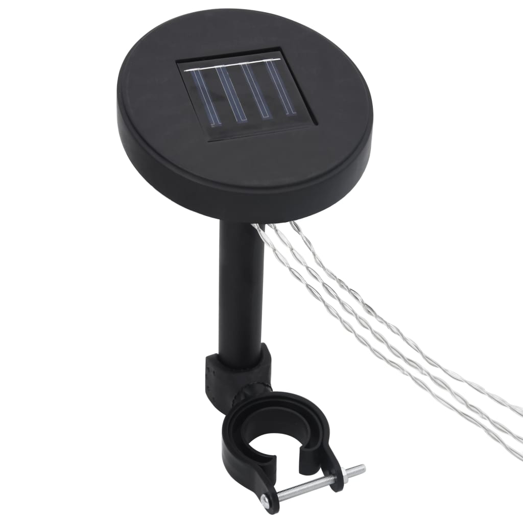 vidaXL Tonnelle avec rideau et guirlande lumineuse LED 3x3m Anthracite