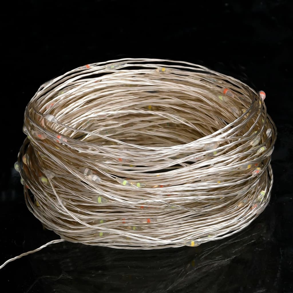 vidaXL Guirlande lumineuse micro LED 40m 400 LED coloré 8 fonctions