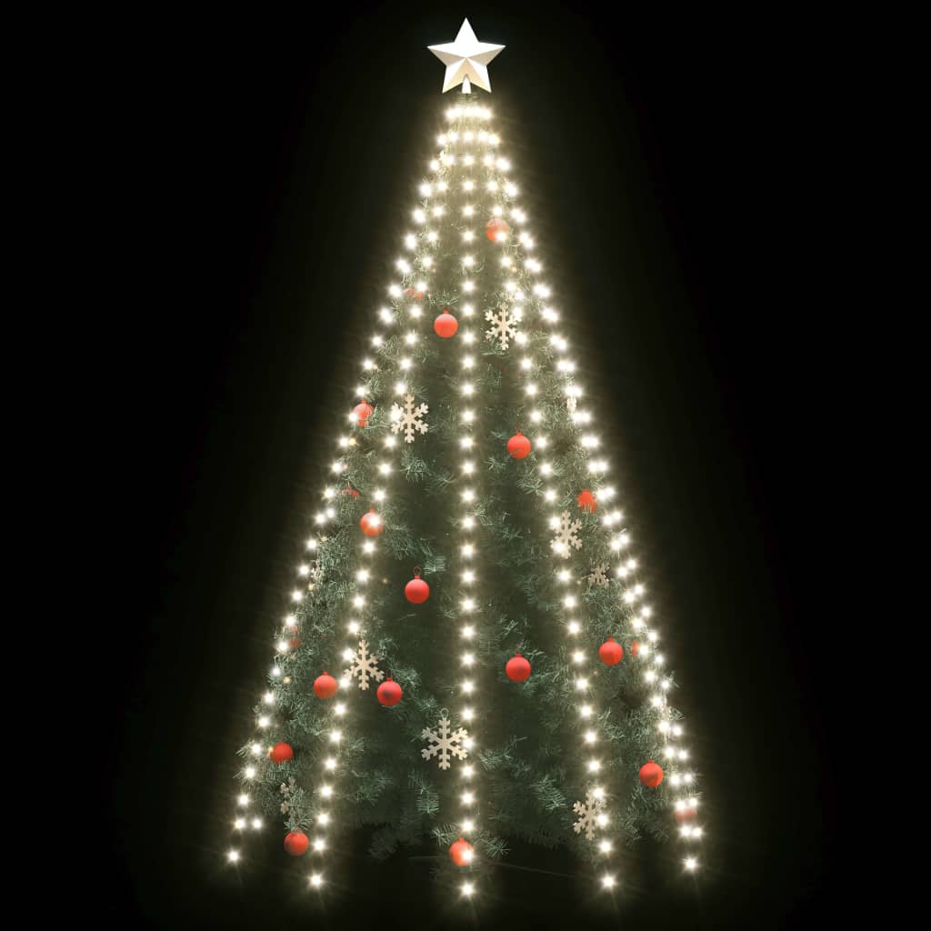 vidaXL Guirlande lumineuse d'arbre de Noël 250 LED Blanc froid 250 cm