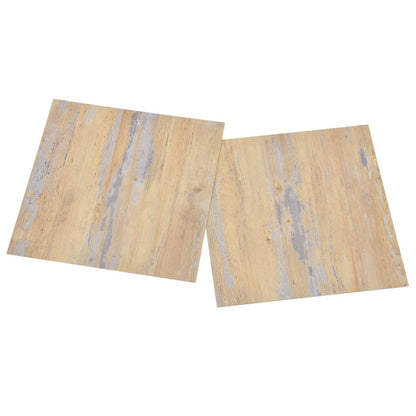vidaXL Dalles de plancher autoadhésives 20 pcs PVC 1,86 m² marron