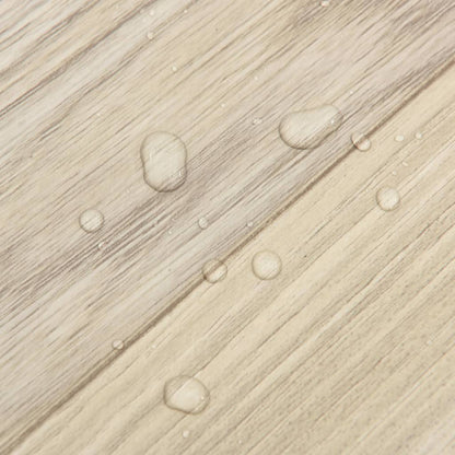 vidaXL Planches de plancher autoadhésives 20 pcs PVC 1,86m² Beige rayé