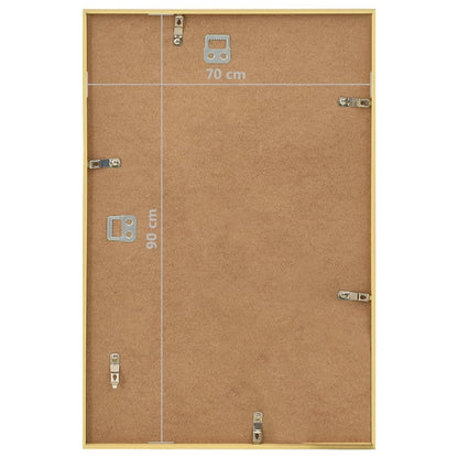 vidaXL Collage de cadres photo 5 pcs de mur Doré 70x90 cm MDF