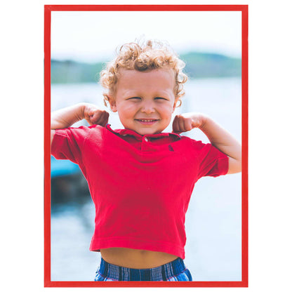 vidaXL Collage de cadres photo 5 pcs au mur table Rouge 70x90 cm MDF