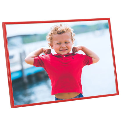 vidaXL Collage de cadres photo 5 pcs au mur table Rouge 70x90 cm MDF