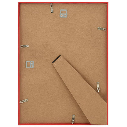 vidaXL Collage de cadres photo 5 pcs au mur table Rouge 70x90 cm MDF