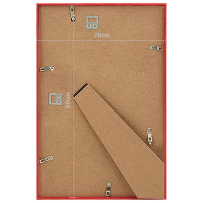 vidaXL Collage de cadres photo 5 pcs au mur table Rouge 70x90 cm MDF
