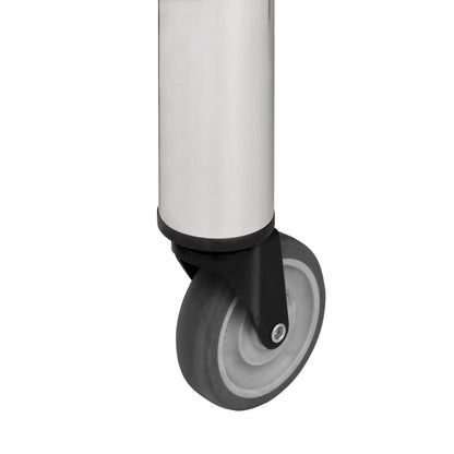vidaXL Table de travail de cuisine avec roues 60x45x85 cm Inox