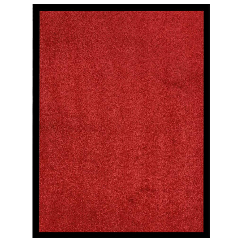 vidaXL Paillasson Rouge 60x80 cm