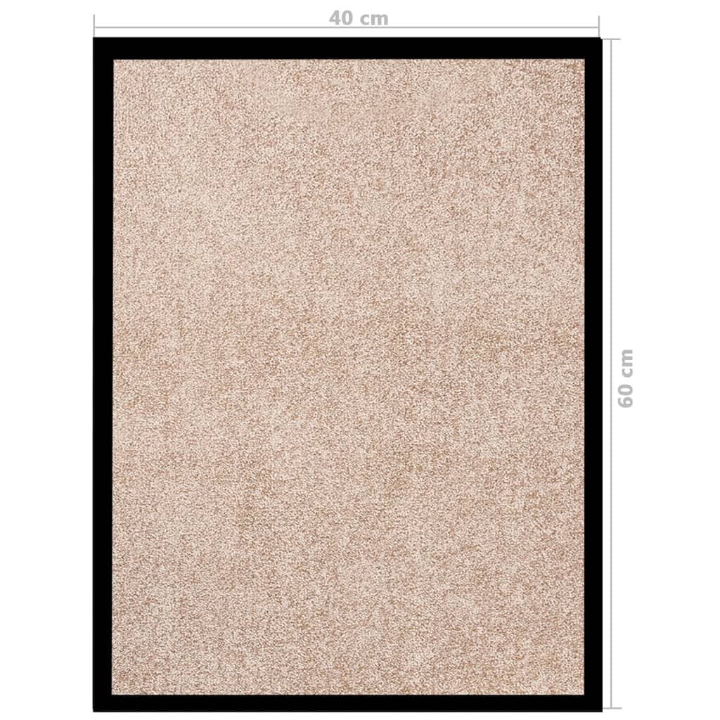 vidaXL Paillasson Beige 40x60 cm