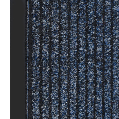 vidaXL Paillasson rayé Bleu 40x60 cm