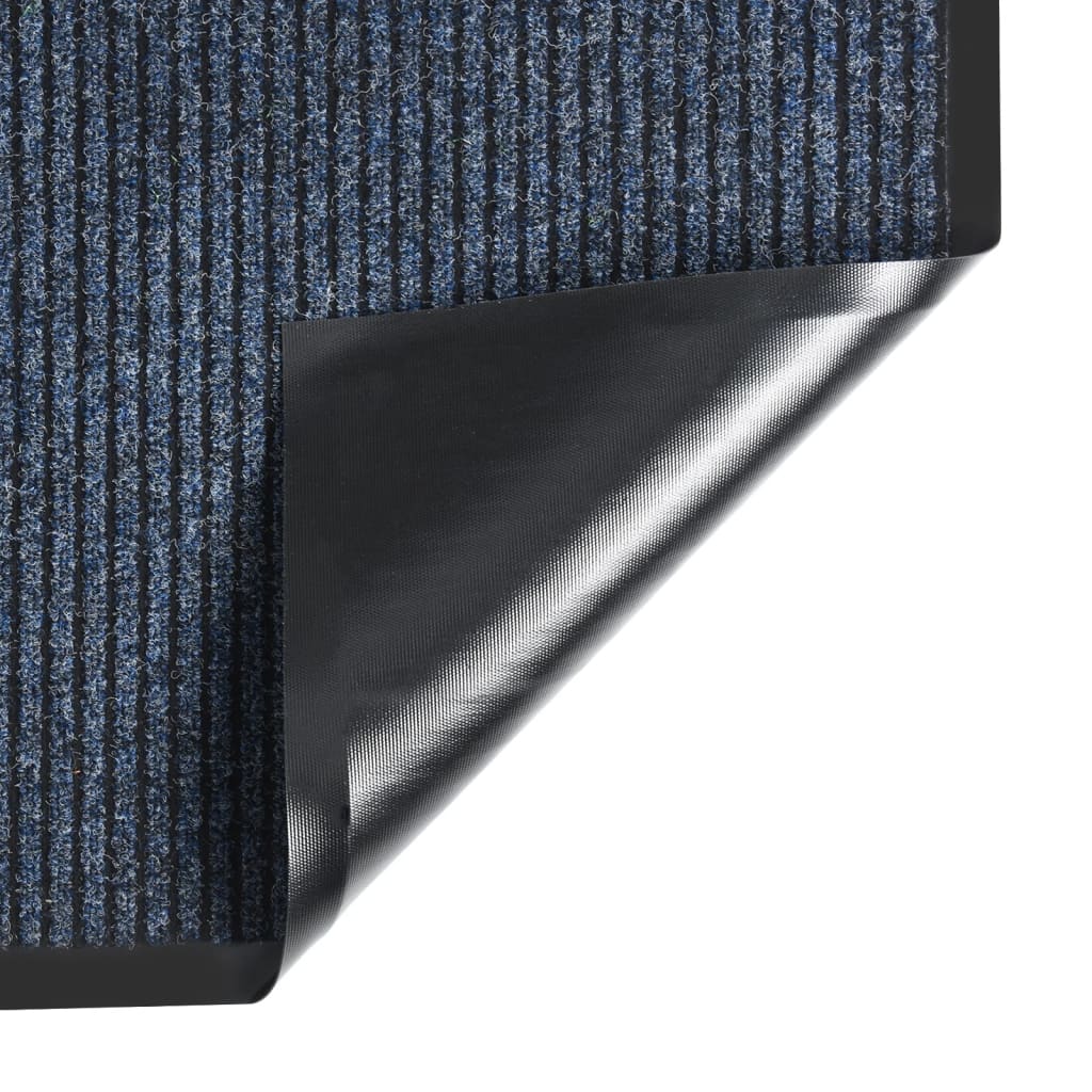 vidaXL Paillasson rayé Bleu 40x60 cm