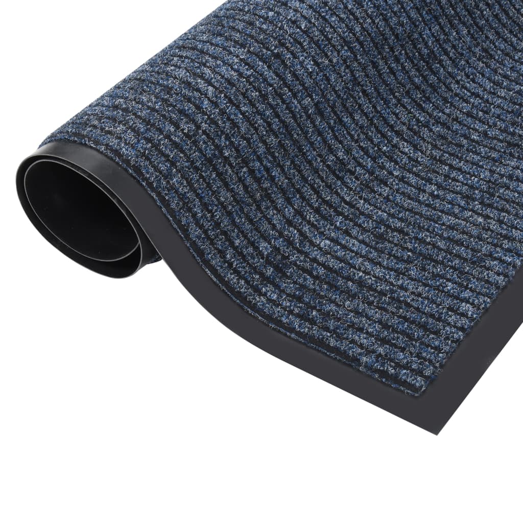 vidaXL Paillasson rayé Bleu 40x60 cm