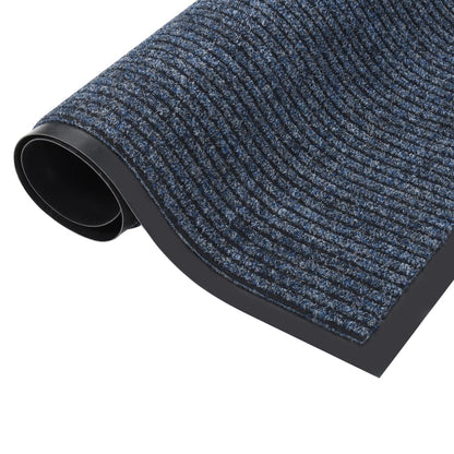vidaXL Paillasson rayé Bleu 40x60 cm