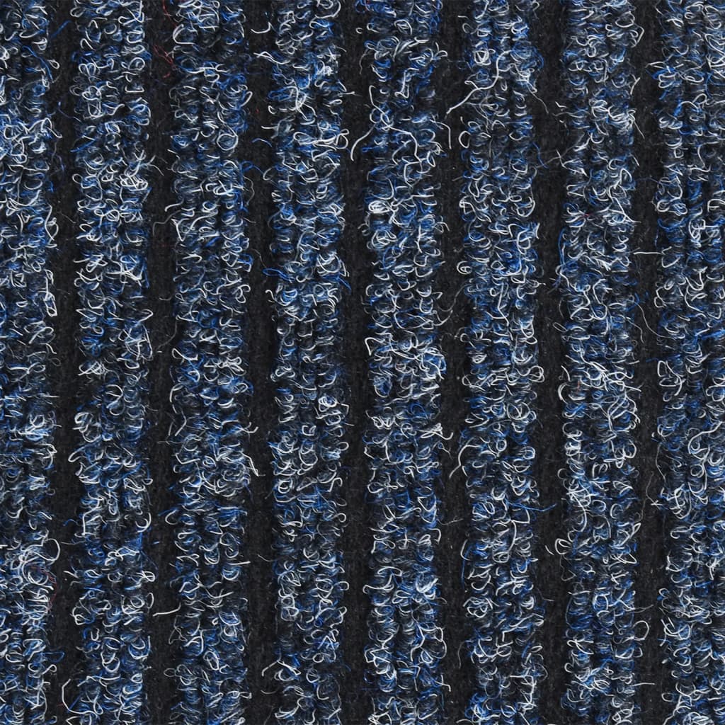 vidaXL Paillasson rayé Bleu 40x60 cm