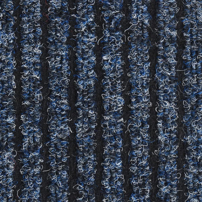 vidaXL Paillasson rayé Bleu 40x60 cm