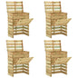 vidaXL Composteur de jardin à lattes 4 pcs 80x50x100 cm Pin imprégné