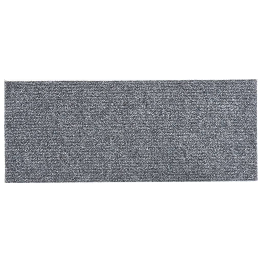 vidaXL Tapis d'escalier autocollants Rectangulaire 15 pcs 60x25 cm