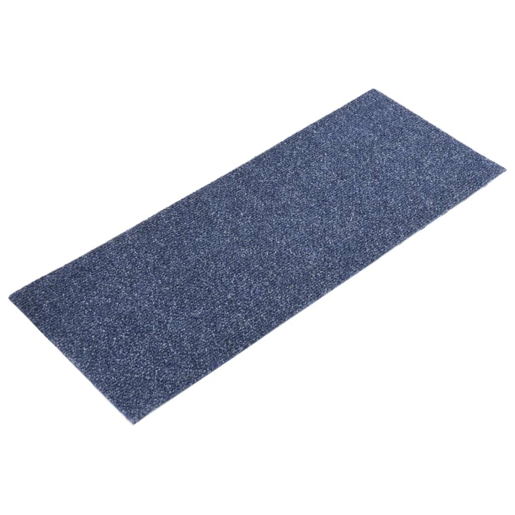 vidaXL Tapis d'escalier autocollants Rectangulaire 15 pcs 60x25 cm