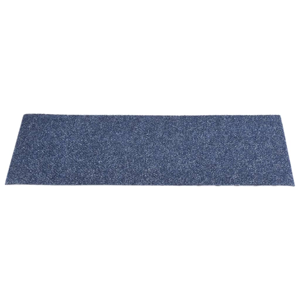 vidaXL Tapis d'escalier autocollants Rectangulaire 15 pcs 60x25 cm