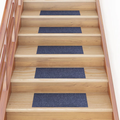 vidaXL Tapis d'escalier autocollants Rectangulaire 15 pcs 60x25 cm