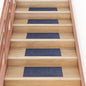 vidaXL Tapis d'escalier autocollants Rectangulaire 15 pcs 60x25 cm