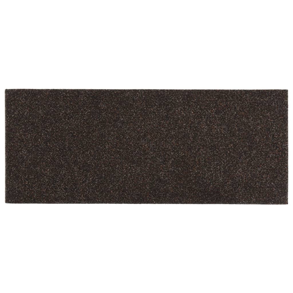 vidaXL Tapis d'escalier autocollants Rectangulaire 15 pcs 60x25 cm