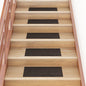 vidaXL Tapis d'escalier autocollants Rectangulaire 15 pcs 60x25 cm