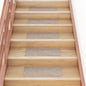 vidaXL Tapis d'escalier autocollants Rectangulaire 15 pcs 60x25cm Crème