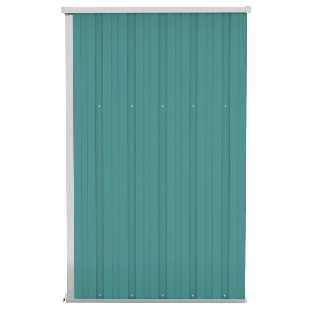 vidaXL Remise de jardin murale Vert 118x100x178 cm Acier galvanisé